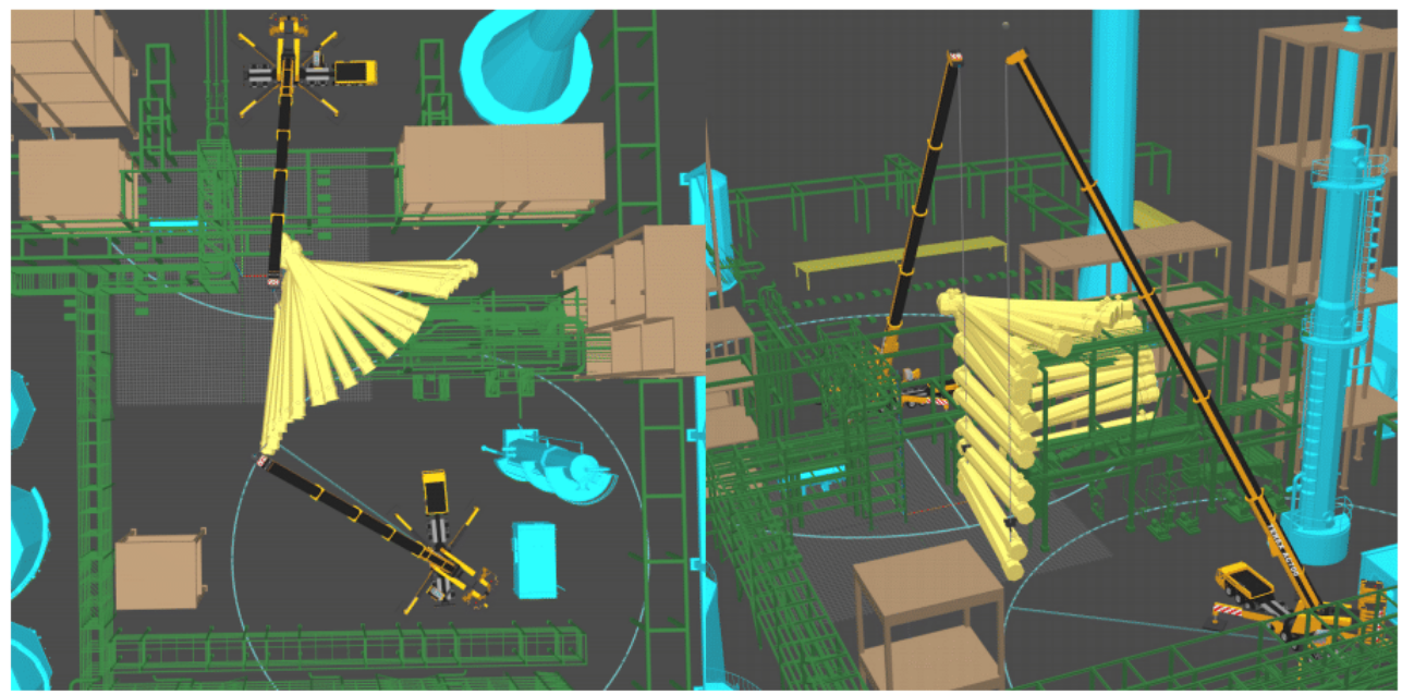 Automatic path planning for dual-crane lifting in complex environments using a prioritized multiobjective PGA